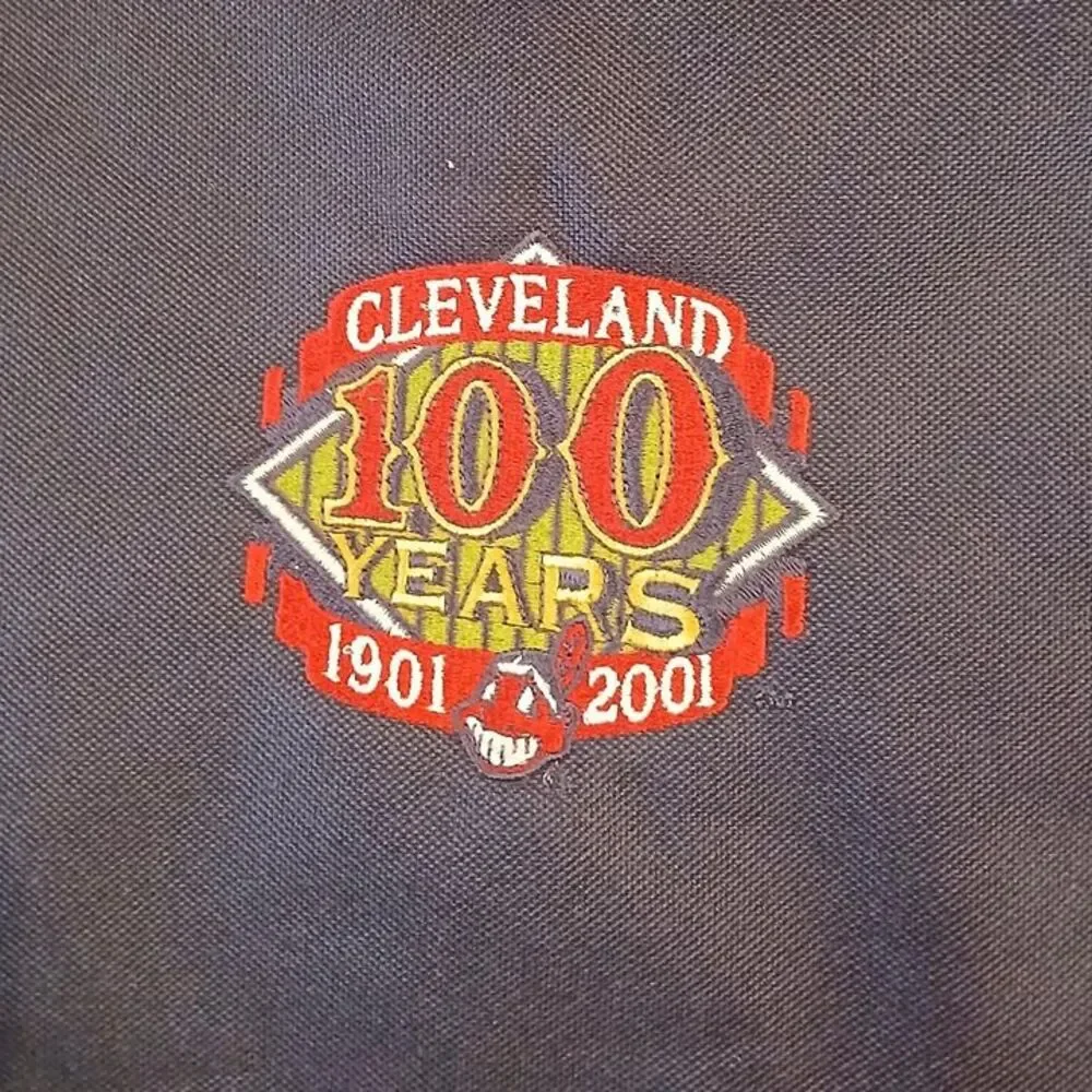 Vintage Y2K MLB Cleveland Indians 100 years 1901-2001 Messenger Bag Laptop